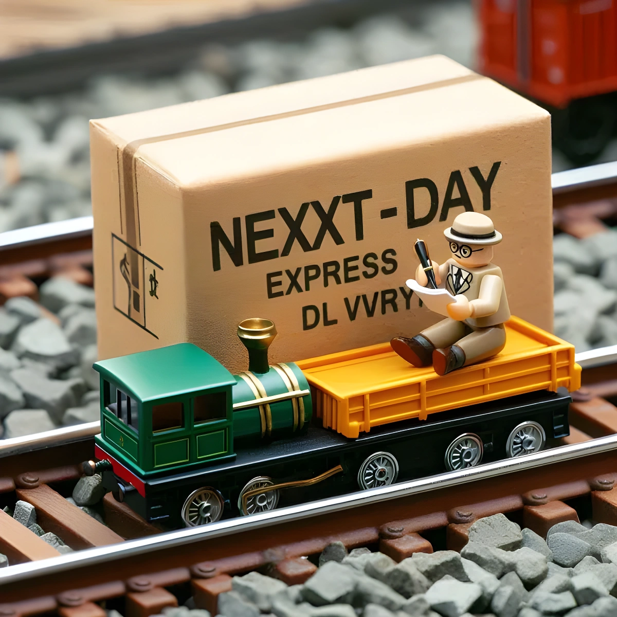 Freight train representing Rail Next-Day Cargo Systems